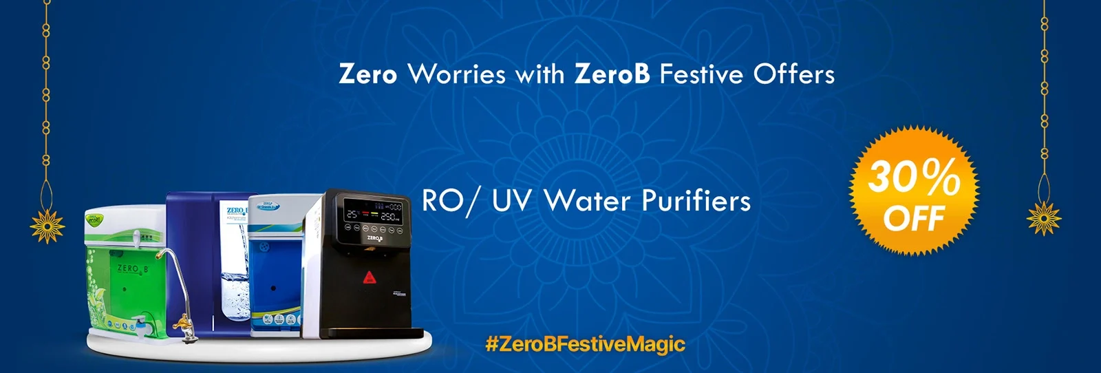 Get 30% off on all RO Water Purifiers